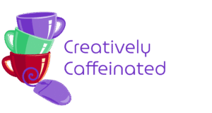 The coffee cups stacked with a mouse in front